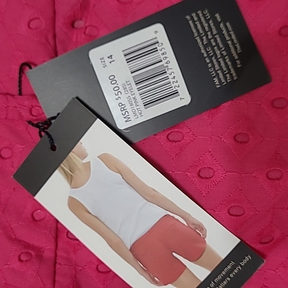 NWT The Limited Pink Eyelet Tailored Short size 14 - Picture 5 of 12